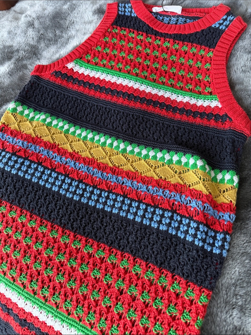 NWT Mango crochet knit tank dress - Picture 13 of 15